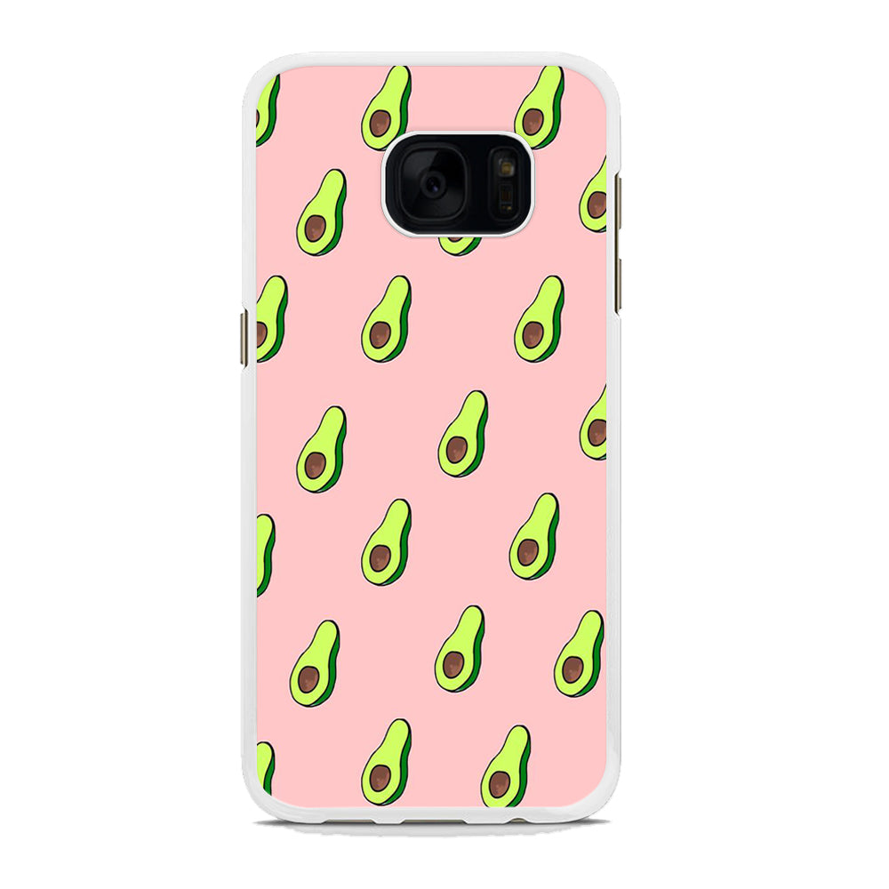 Fruit Avocado Doodle Samsung Galaxy S7 Edge Case