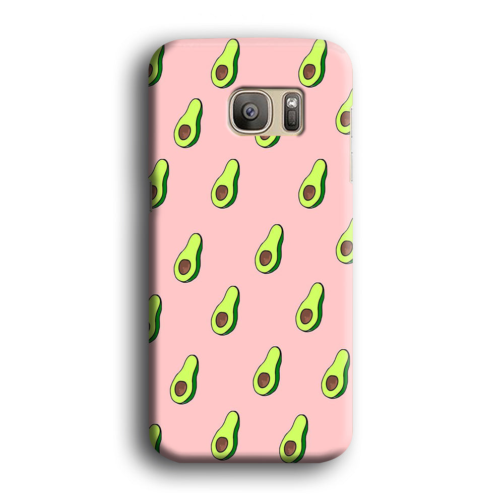 Fruit Avocado Doodle Samsung Galaxy S7 Edge Case