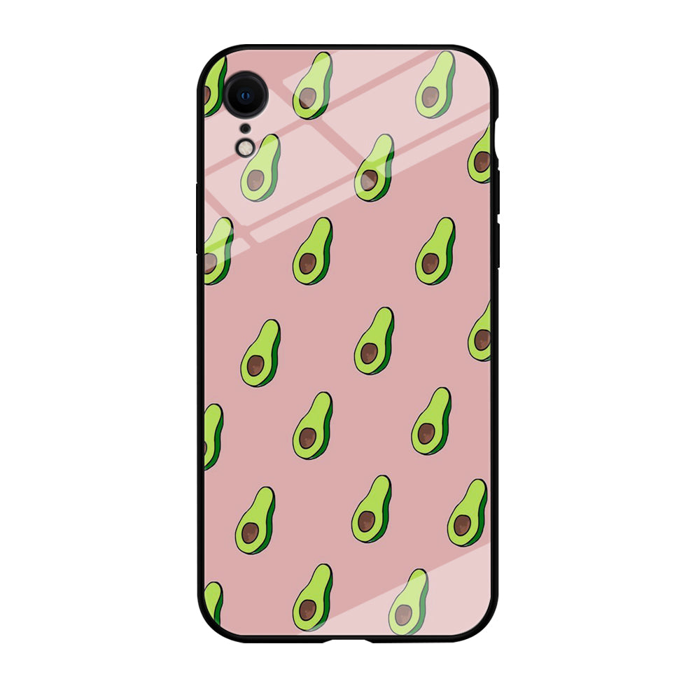 Fruit Avocado Doodle iPhone XR Case