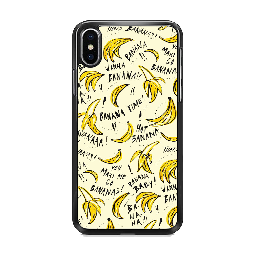 Fruit Banana Time iPhone X Case