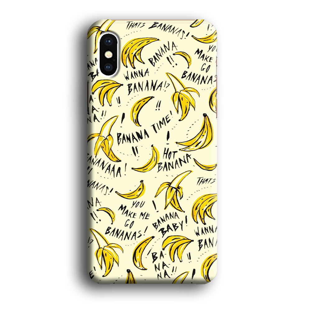Fruit Banana Time iPhone X Case