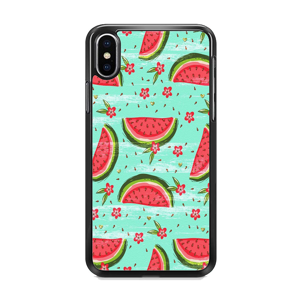 Fruit Watermelon Art iPhone X Case