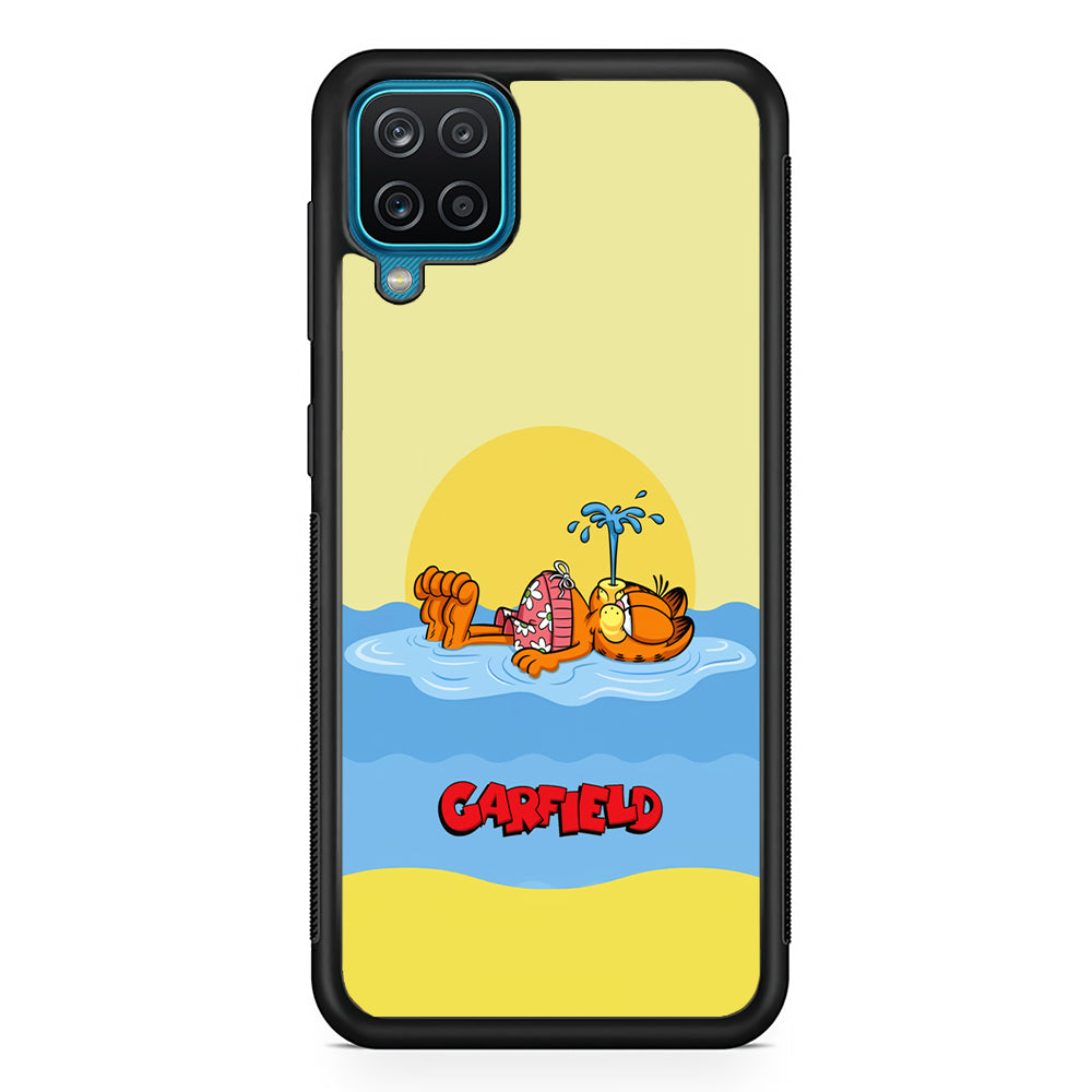 Garfield Bask on The Water Samsung Galaxy A12 Case