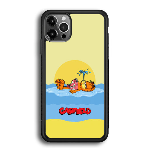 Garfield Bask on The Water iPhone 12 Pro Case