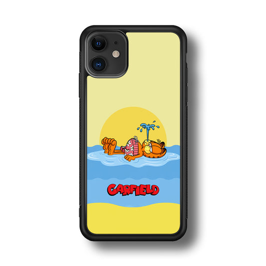 Garfield Bask on The Water iPhone 11 Case