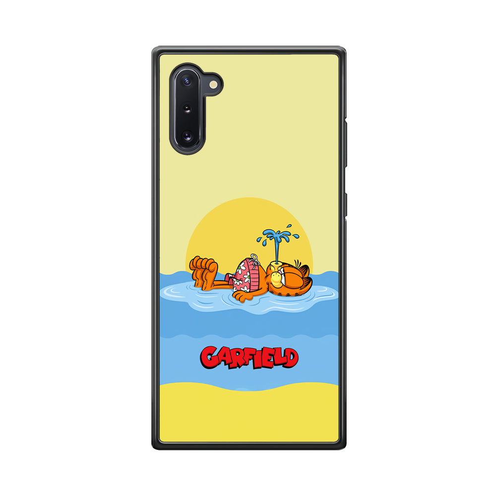 Garfield Bask on The Water Samsung Galaxy Note 10 Case