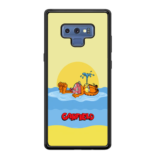 Garfield Bask on The Water Samsung Galaxy Note 9 Case