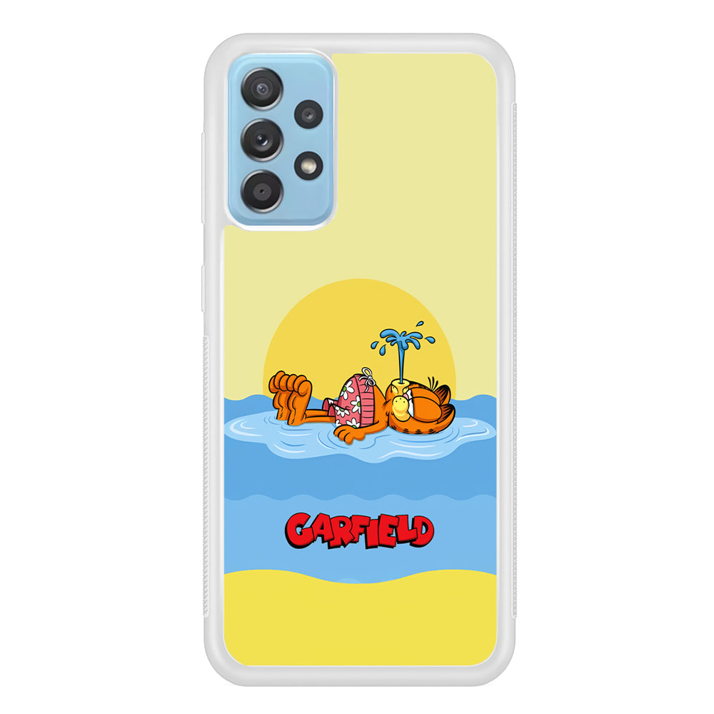 Garfield Bask on The Water Samsung Galaxy A72 Case