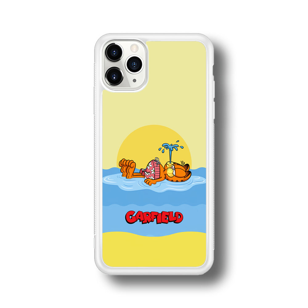 Garfield Bask on The Water iPhone 11 Pro Case