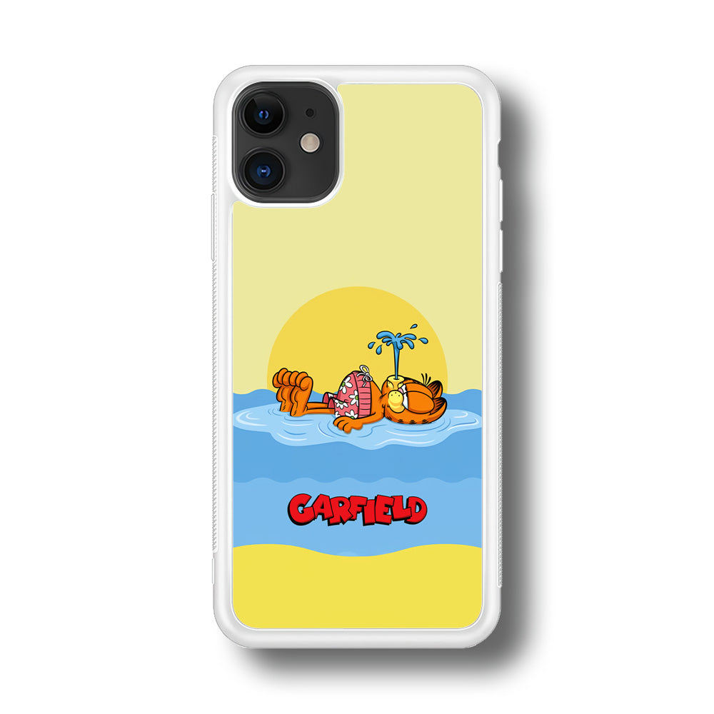 Garfield Bask on The Water iPhone 11 Case