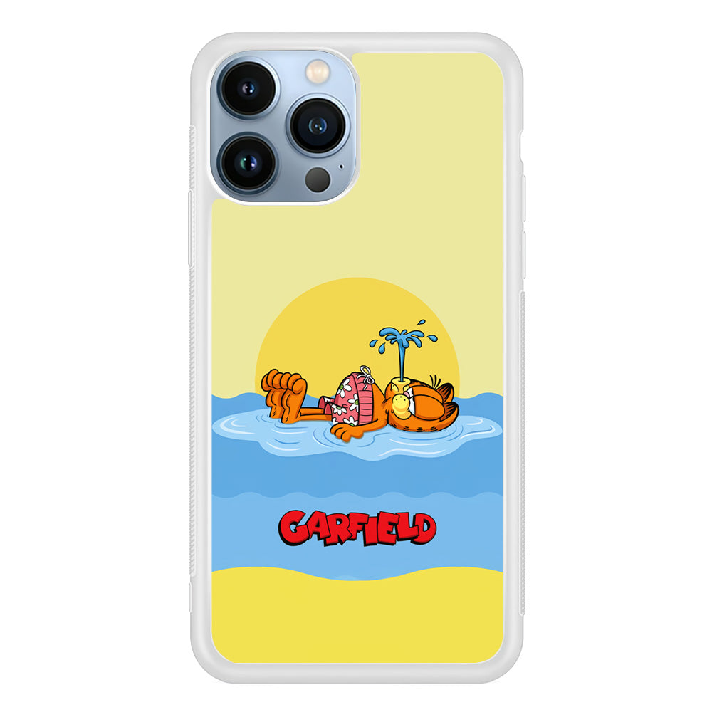 Garfield Bask on The Water iPhone 13 Pro Max Case