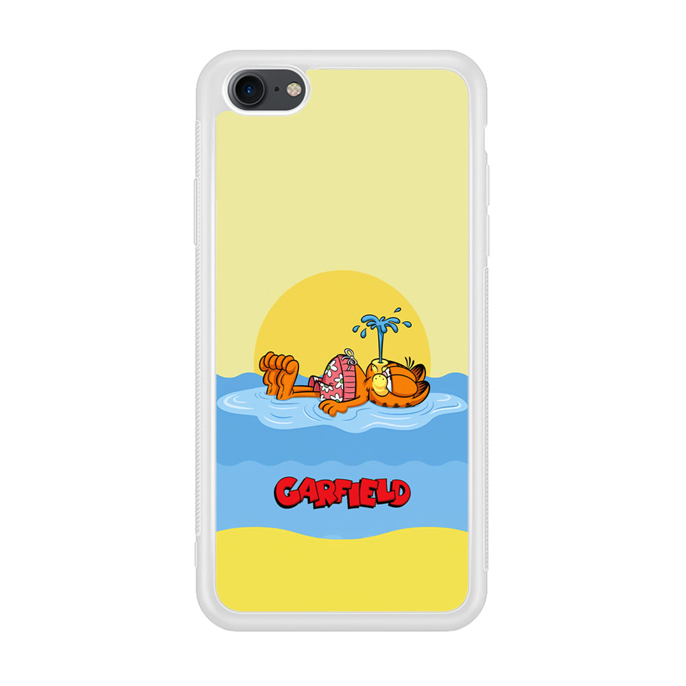 Garfield Bask on The Water iPhone 8 Case