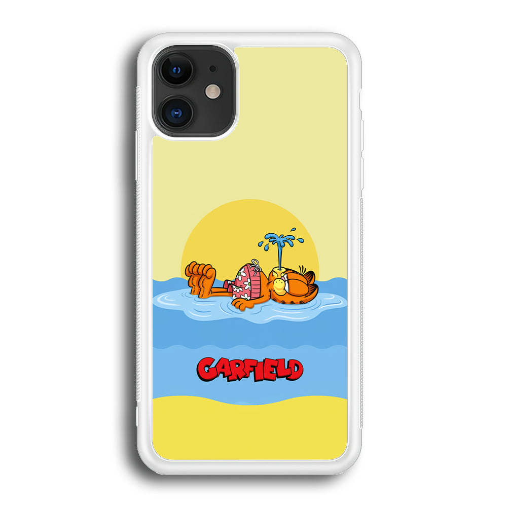 Garfield Bask on The Water iPhone 12 Case