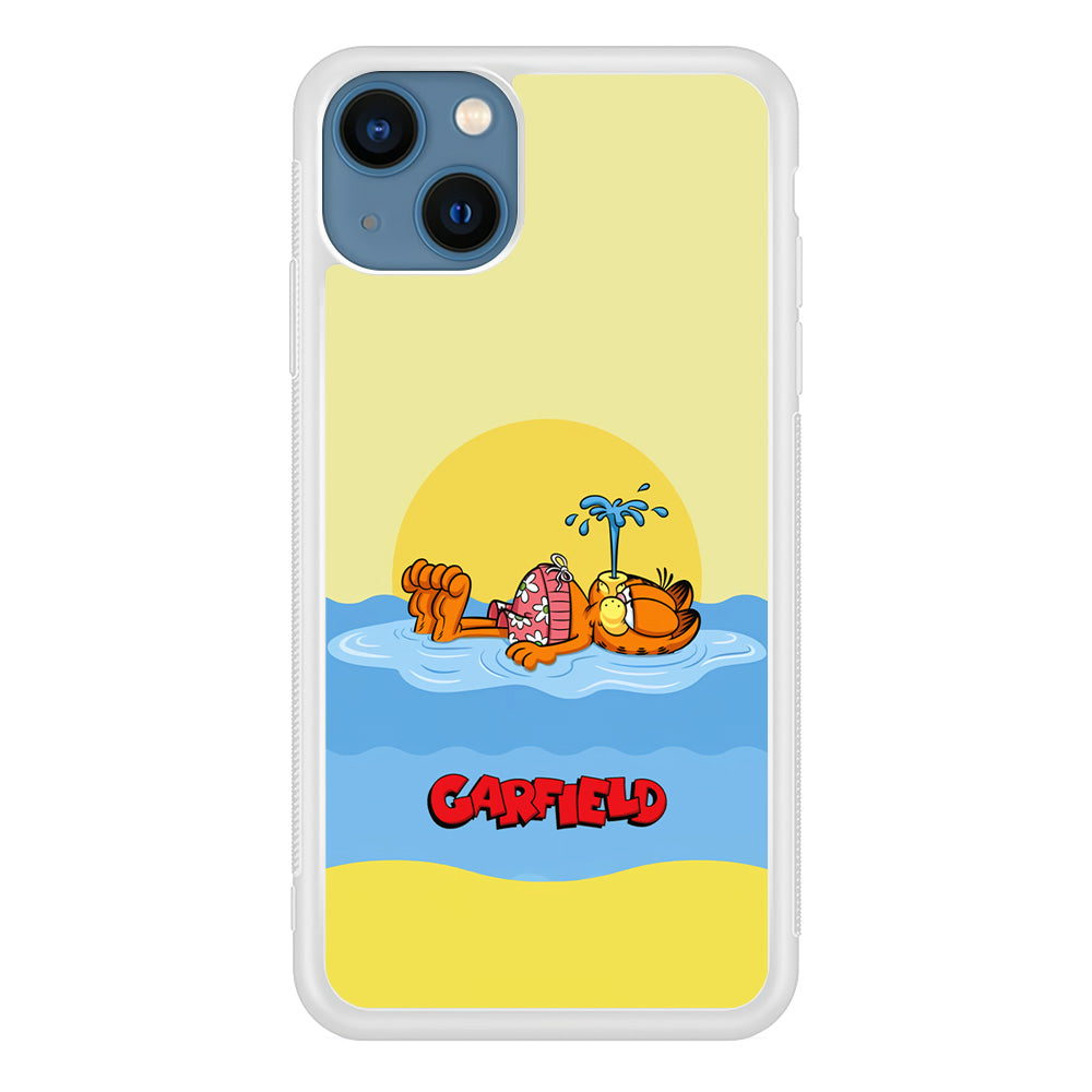 Garfield Bask on The Water iPhone 13 Case