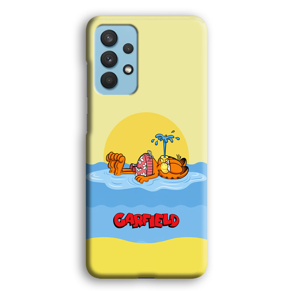 Garfield Bask on The Water Samsung Galaxy A32 Case