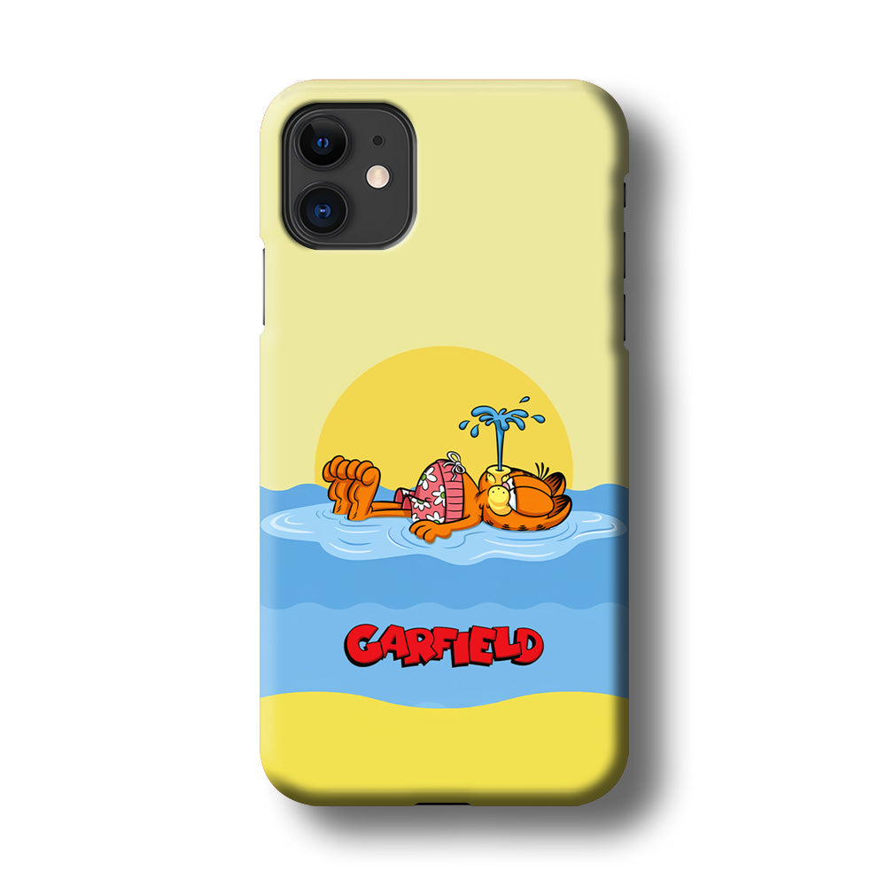 Garfield Bask on The Water iPhone 11 Case