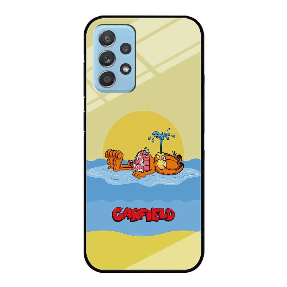 Garfield Bask on The Water Samsung Galaxy A52 Case