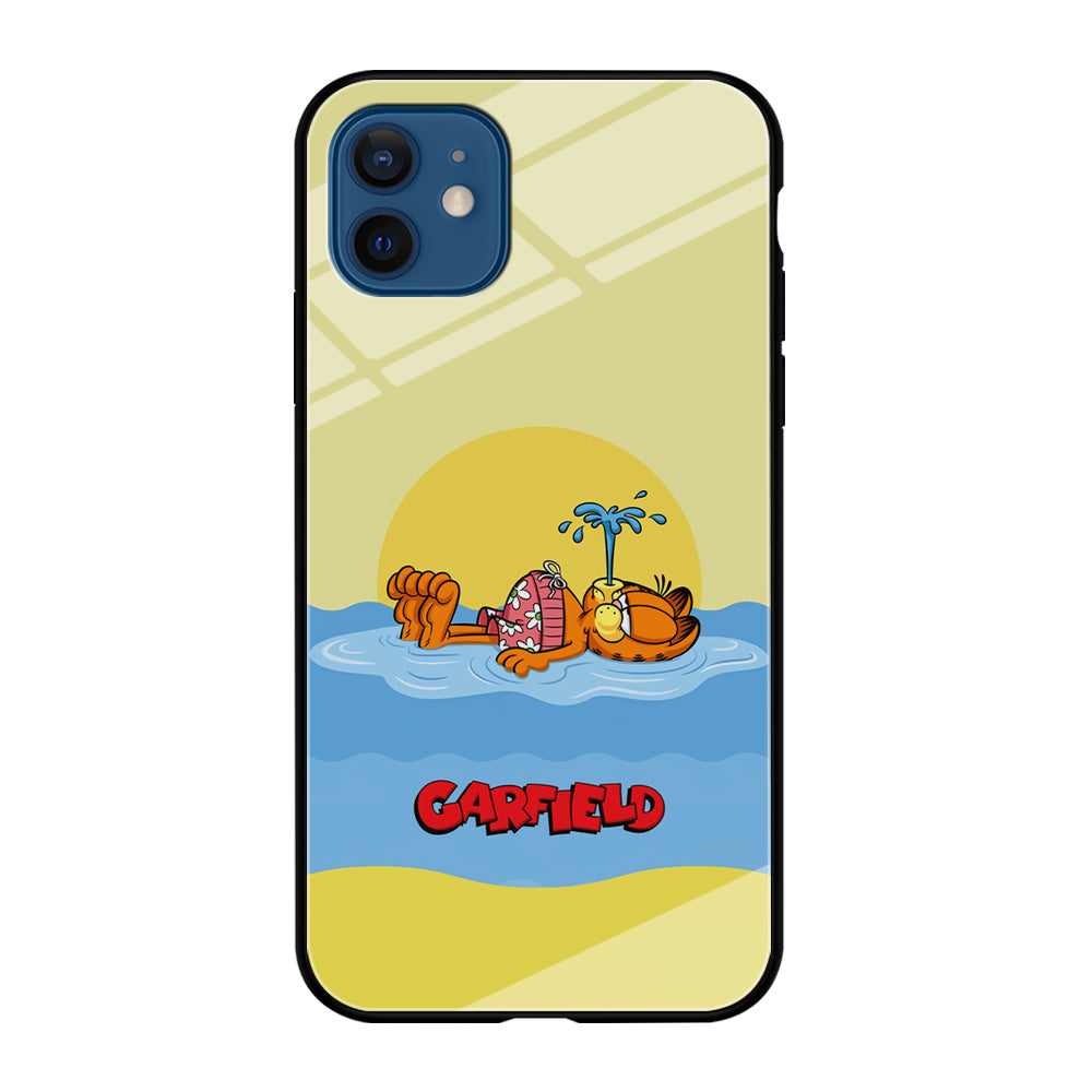 Garfield Bask on The Water iPhone 12 Case