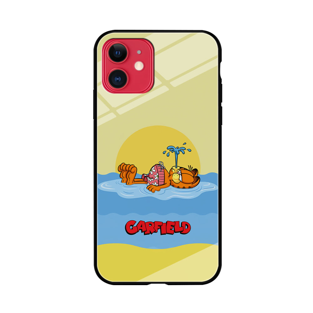 Garfield Bask on The Water iPhone 11 Case