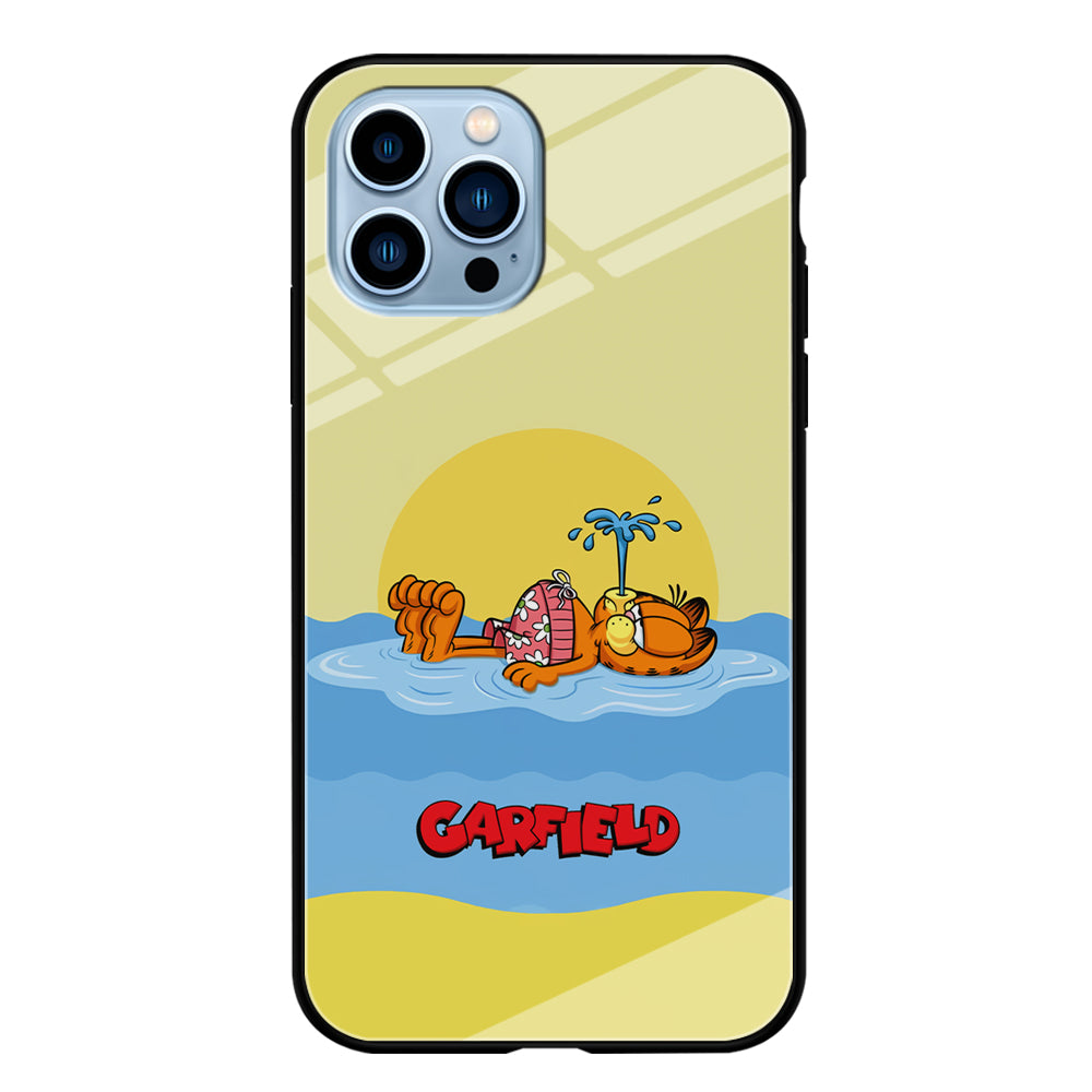 Garfield Bask on The Water iPhone 13 Pro Max Case