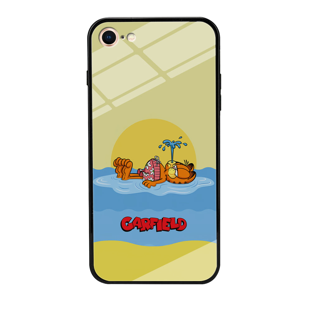 Garfield Bask on The Water iPhone 8 Case