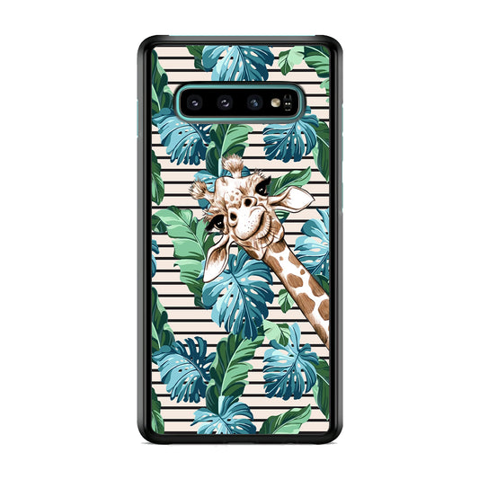 Giraffe Accost Samsung Galaxy S10 Case