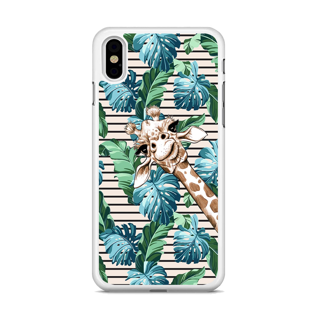 Giraffe Accost iPhone X Case