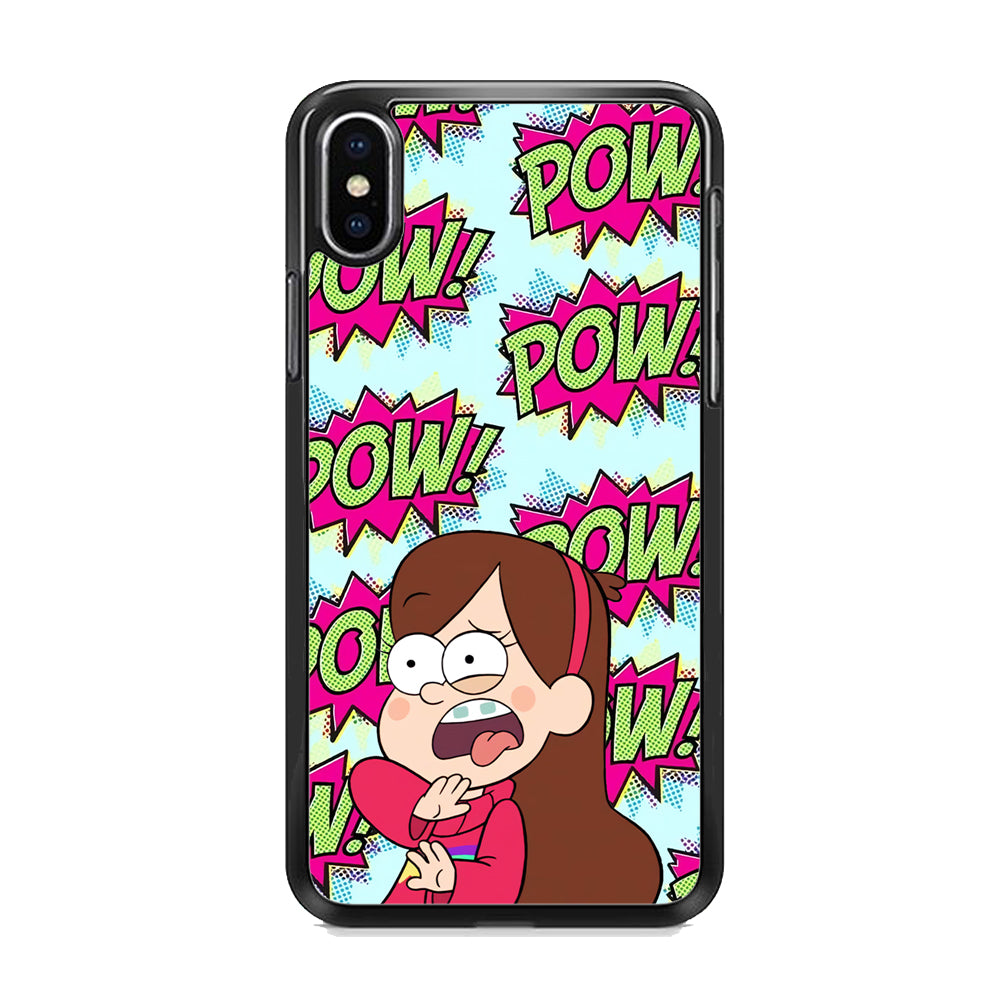 Girl and Shock Pow iPhone X Case