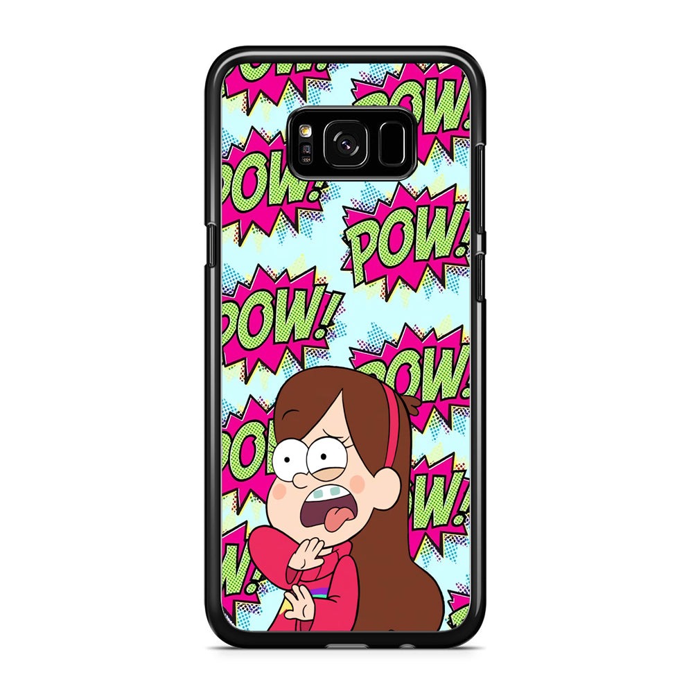 Girl and Shock Pow Samsung Galaxy S8 Plus Case Rubber Black (2D Case)