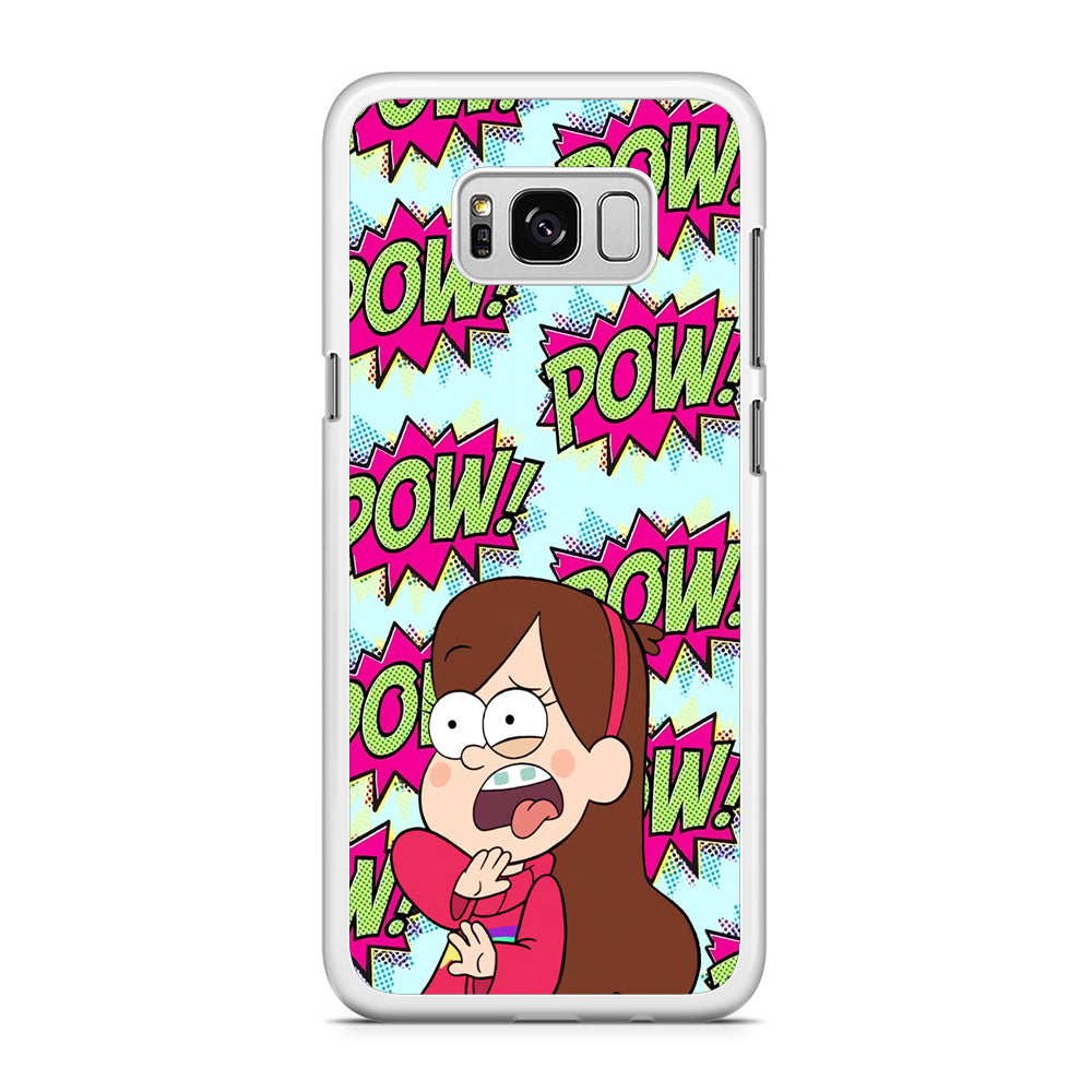 Girl and Shock Pow Samsung Galaxy S8 Plus Case Rubber White (2D Case)