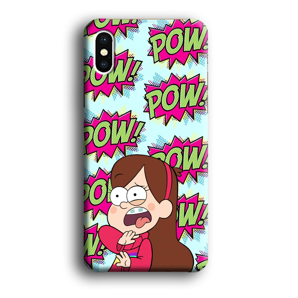 Girl and Shock Pow iPhone X Case