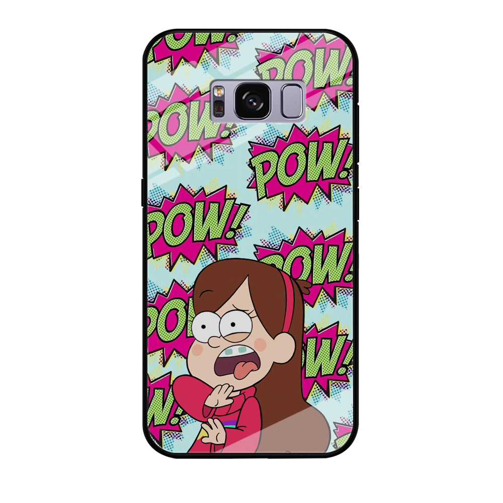 Girl and Shock Pow Samsung Galaxy S8 Plus Case Tempered Glass Case