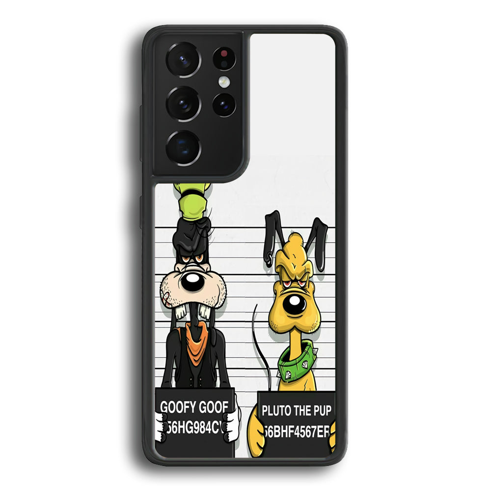 Goofy and Pluto Get Caught Samsung Galaxy S21 Ultra Case