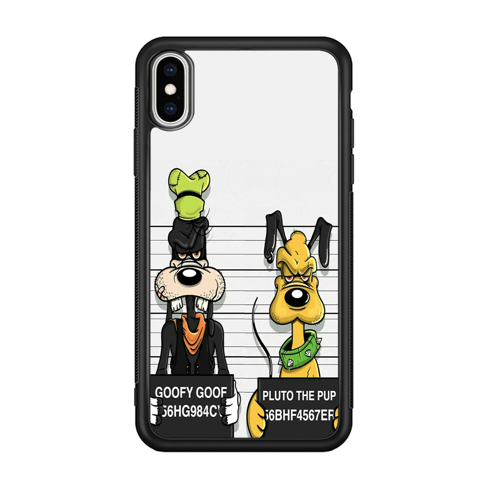 Goofy and Pluto Get Caught iPhone XS MAX Case