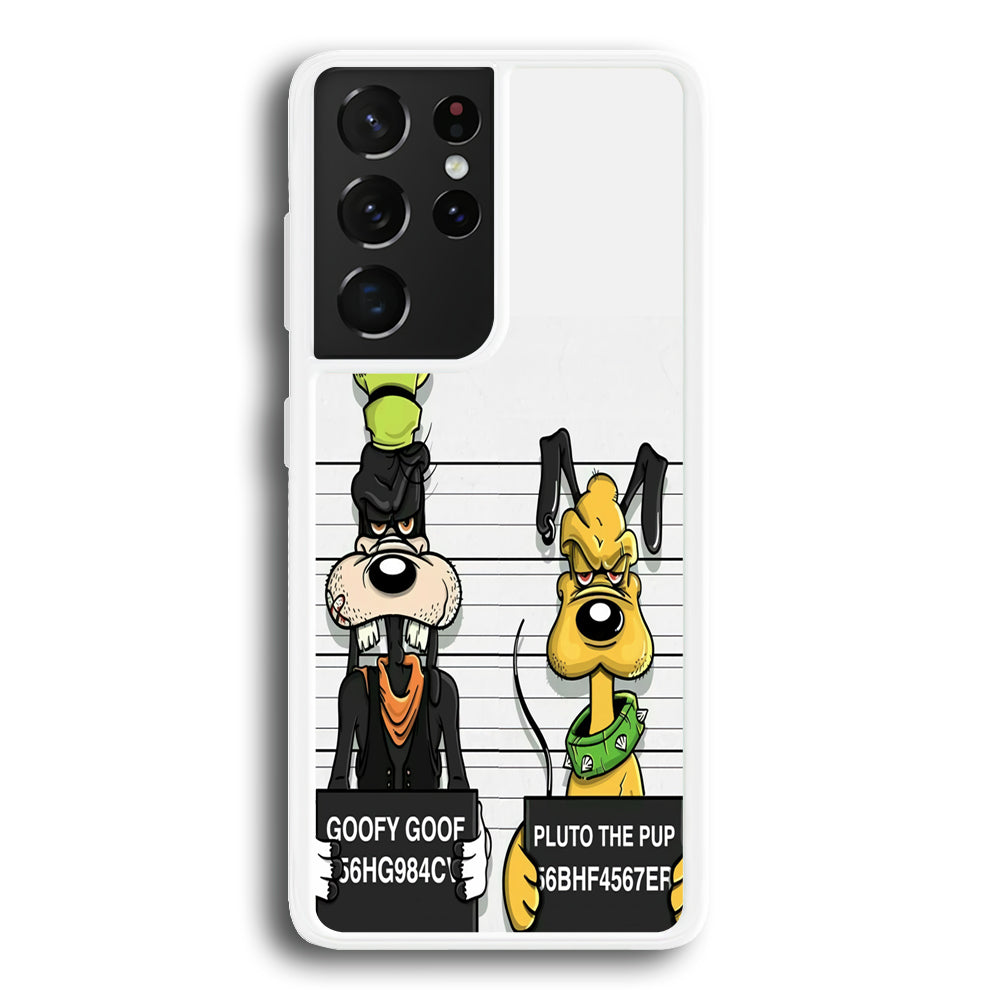 Goofy and Pluto Get Caught Samsung Galaxy S21 Ultra Case