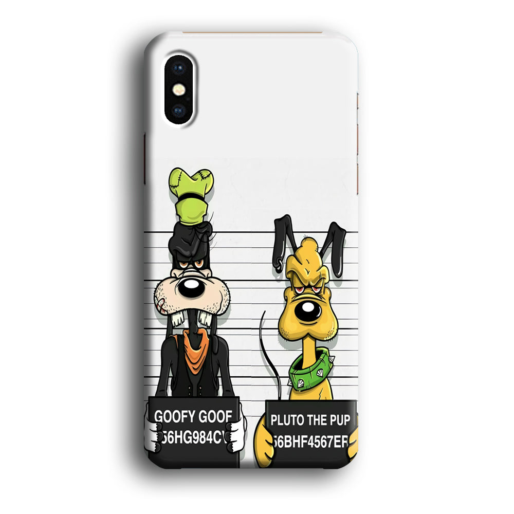 Goofy and Pluto Get Caught iPhone X Case