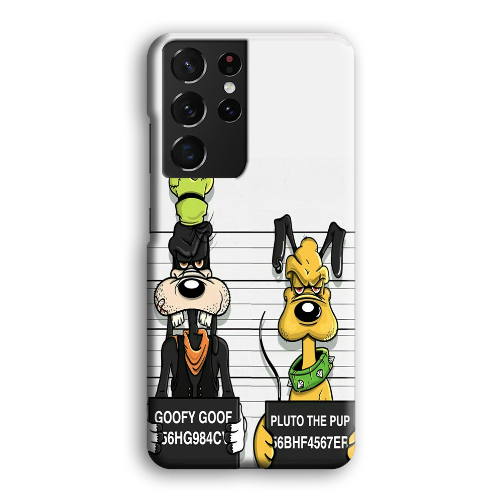 Goofy and Pluto Get Caught Samsung Galaxy S21 Ultra Case