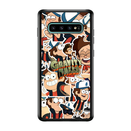 Gravity Falls Smile Collage from Dipper Samsung Galaxy S10 Case