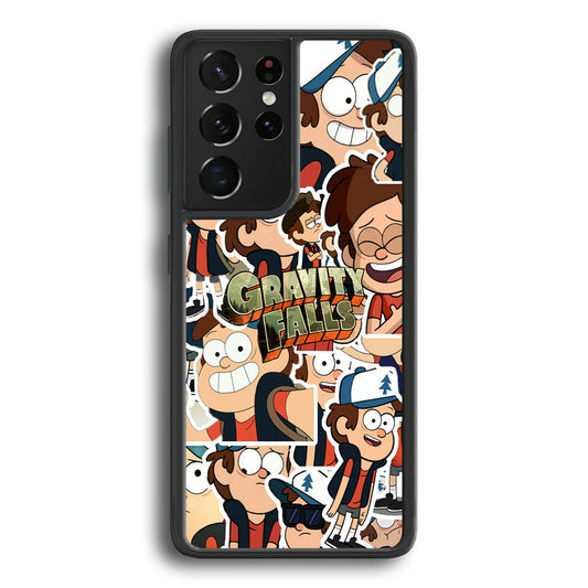 Gravity Falls Smile Collage from Dipper Samsung Galaxy S21 Ultra Case