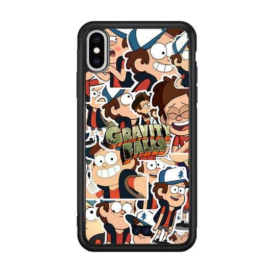 Gravity Falls Smile Collage from Dipper iPhone XS Case