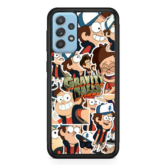 Gravity Falls Smile Collage from Dipper Samsung Galaxy A72 Case