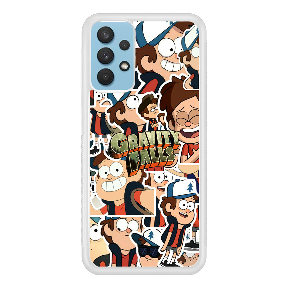 Gravity Falls Smile Collage from Dipper Samsung Galaxy A32 Case