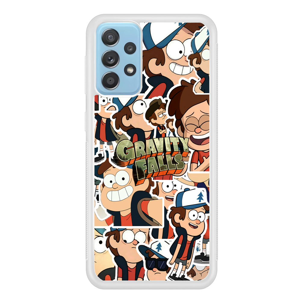 Gravity Falls Smile Collage from Dipper Samsung Galaxy A52 Case