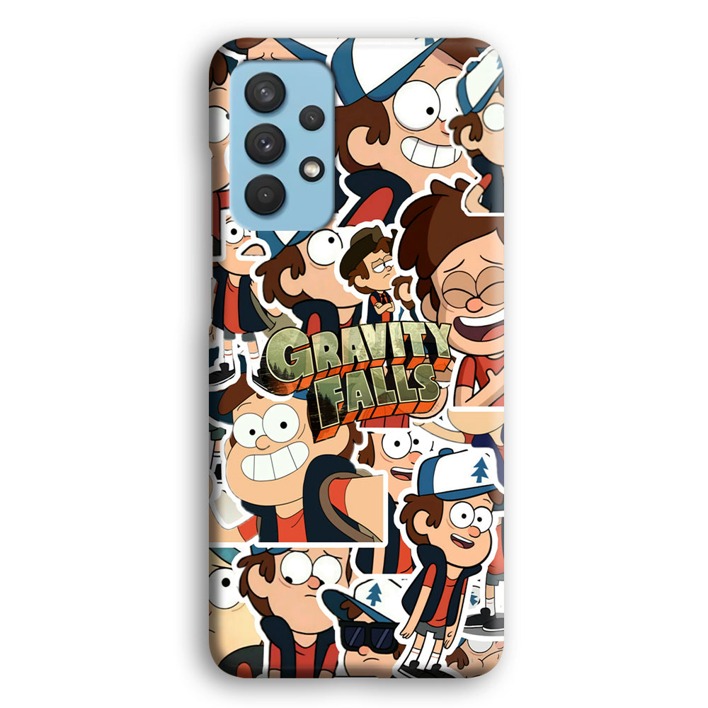 Gravity Falls Smile Collage from Dipper Samsung Galaxy A32 Case