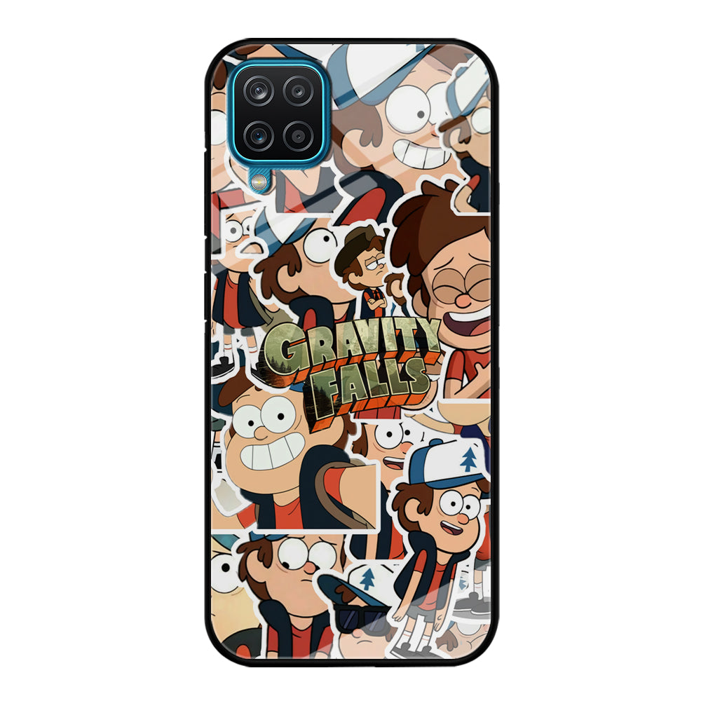 Gravity Falls Smile Collage from Dipper Samsung Galaxy A12 Case