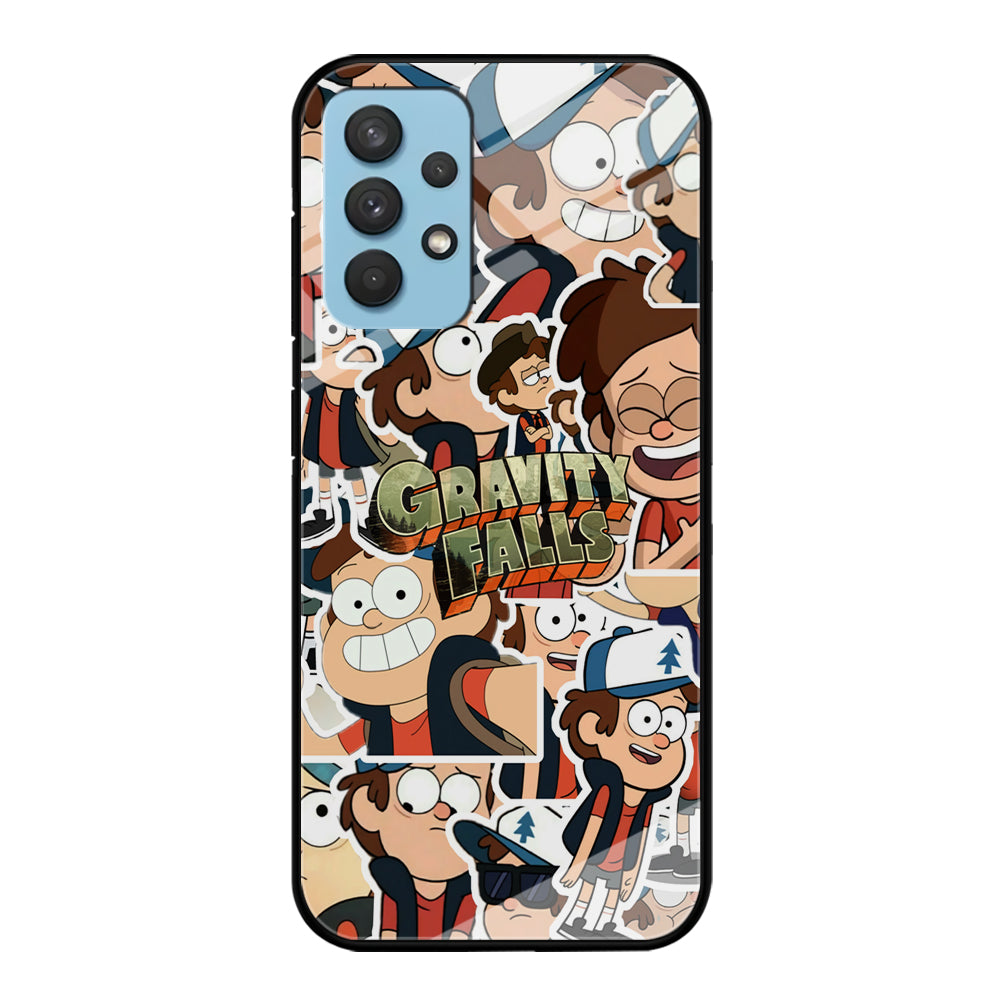 Gravity Falls Smile Collage from Dipper Samsung Galaxy A32 Case