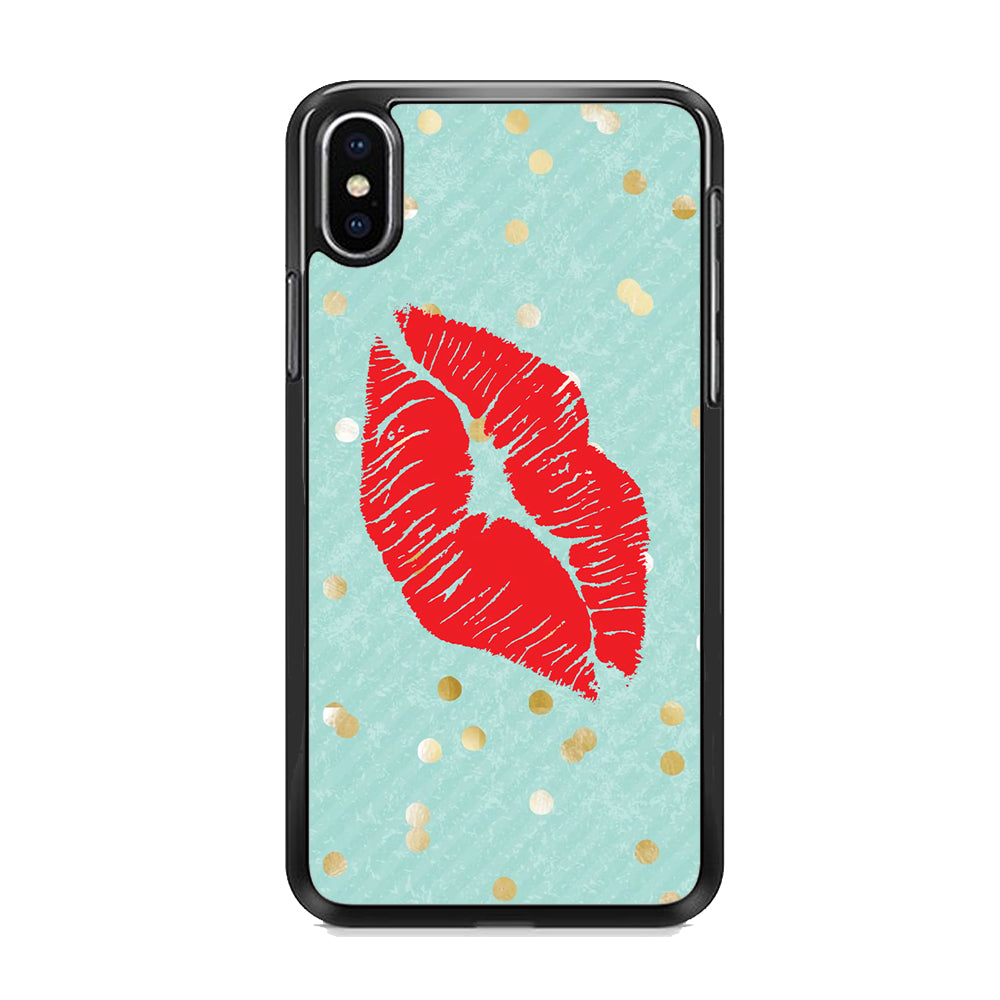 Great Red Lip iPhone X Case
