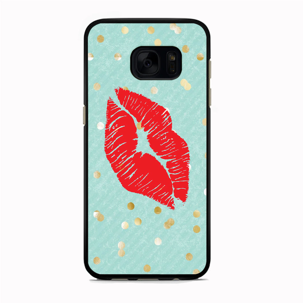 Great Red Lip Samsung Galaxy S7 Edge Case