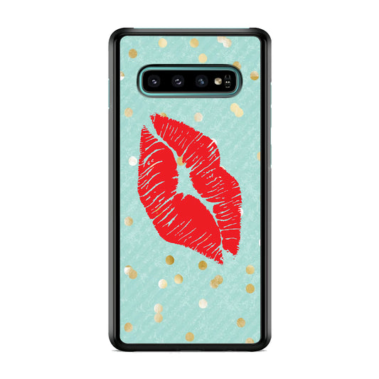 Great Red Lip Samsung Galaxy S10 Case