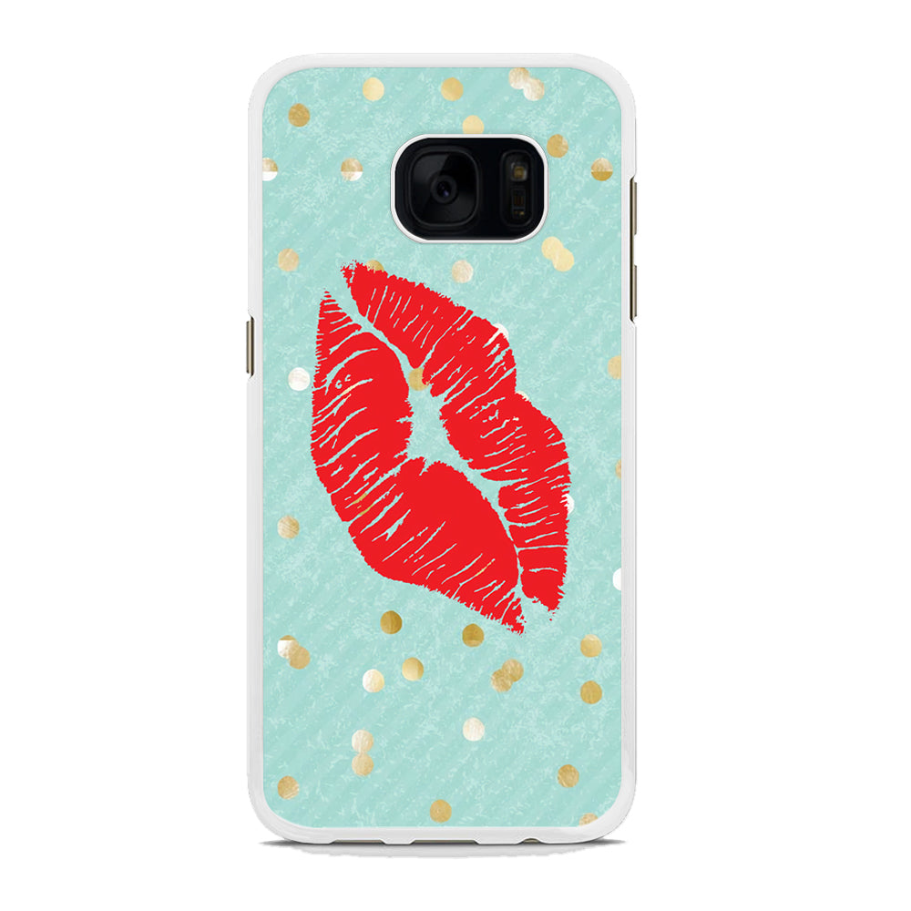 Great Red Lip Samsung Galaxy S7 Edge Case